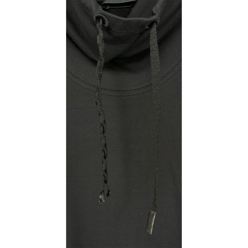 Lululemon Black Mock Cowl Funnel Neck Pullover Sweatshirt Drawstring Womens Sz 4 - Picture 6 of 6